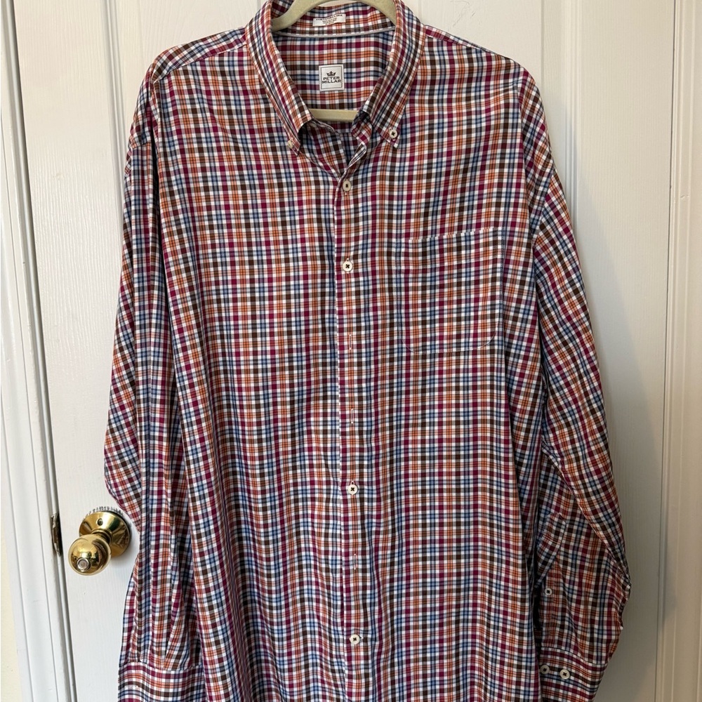 Peter Millar Plaid Men's Button Down Shirt